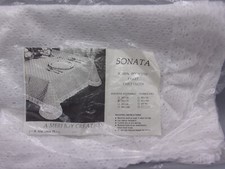 Fabric Lace White Eyelet "Sonata" Tablecloth Rectangle 52 X 70 -M. Azar Linen Co