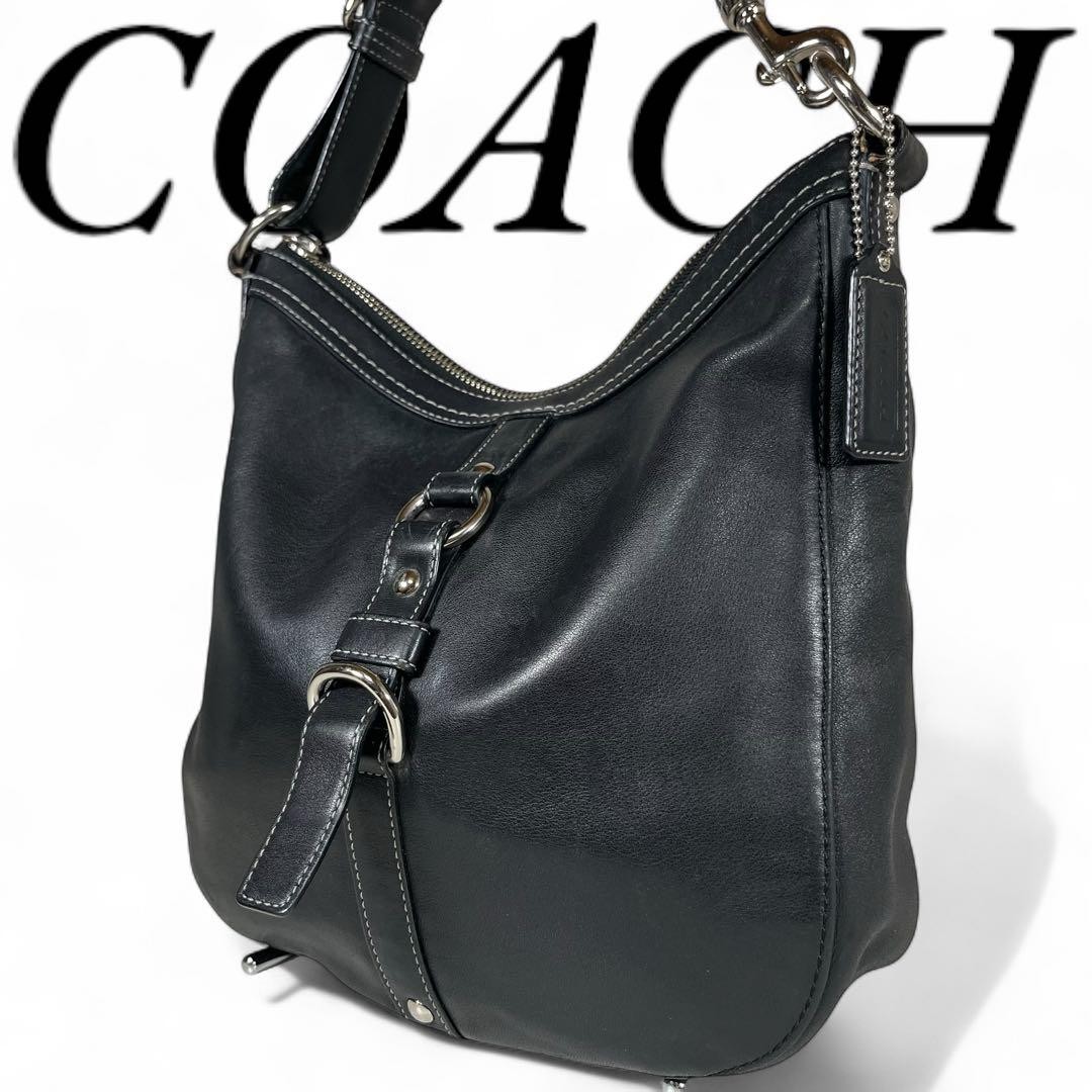 Coach Black Leather Authentic Shoulder Bag G04192866