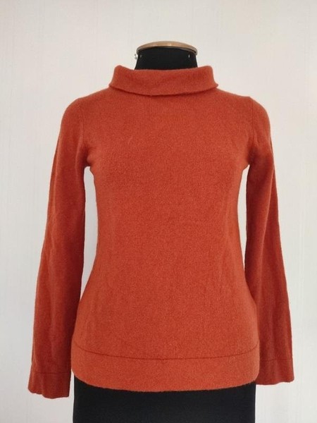 Women Hobbs Sweater Orange Wool 36 / S / 44
