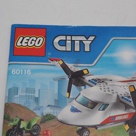 LEGO City 60116 City Ambulance Plane Instruction Manual Only