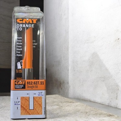 CMT Orange Tools 812.627.11 Straight Router Bit 1/2'' Cutting Diameter   New