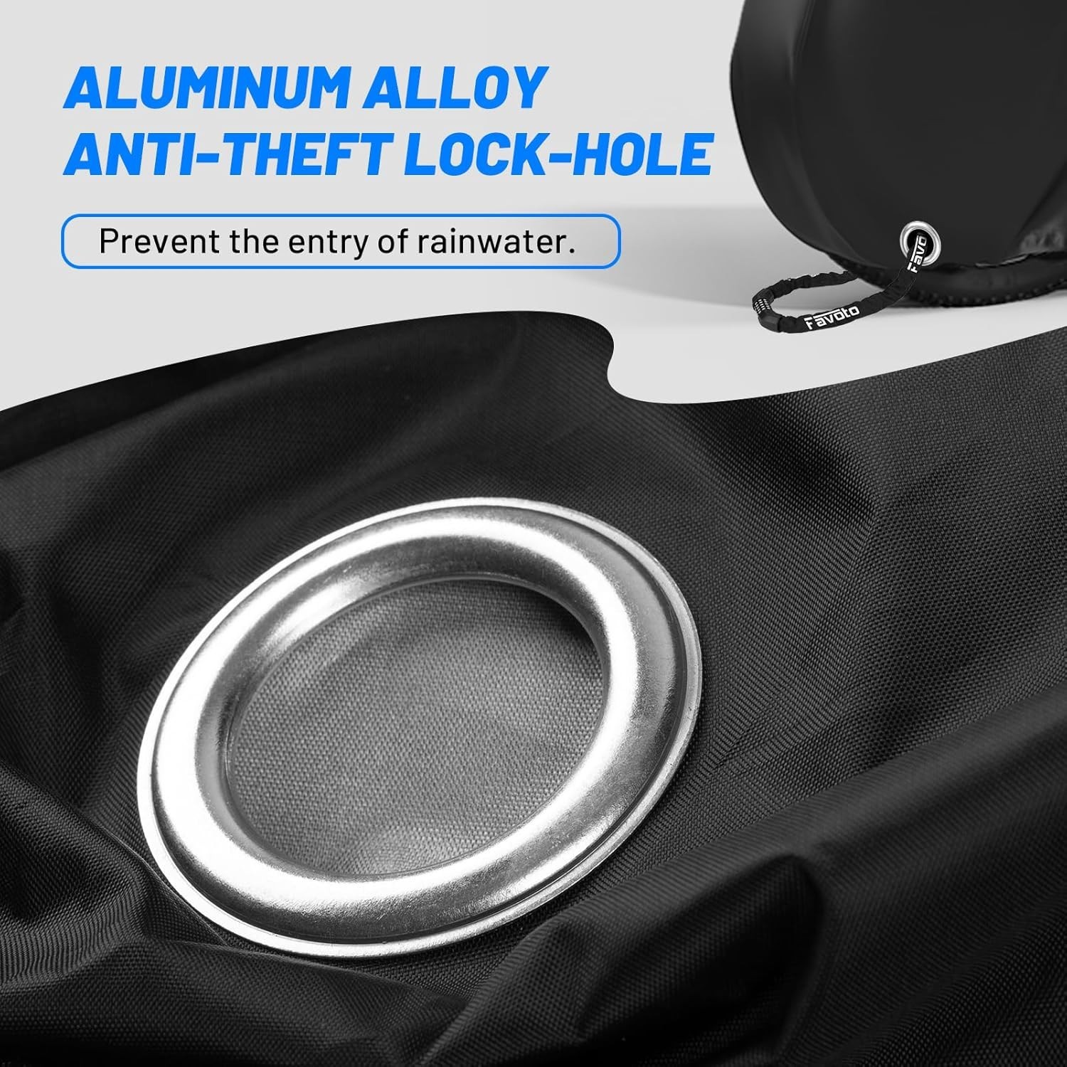 Heavy Duty Bike Cover for 1, 2 Bikes, Waterproof Bicycle Cover with Lock Holes