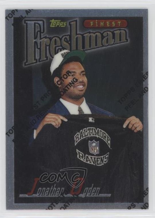 1996 Topps Finest Jonathan Ogden #308 Rookie RC HOF 0ls