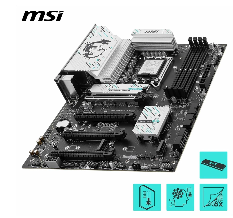 微星 B860 游戏加 WIFI 主板,ATX - 支持英特尔酷睿超处理器 — 第 4/4 张图片