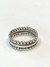 Sterling Classic Beaded 6mm Band Sz 7.5 — photo 7