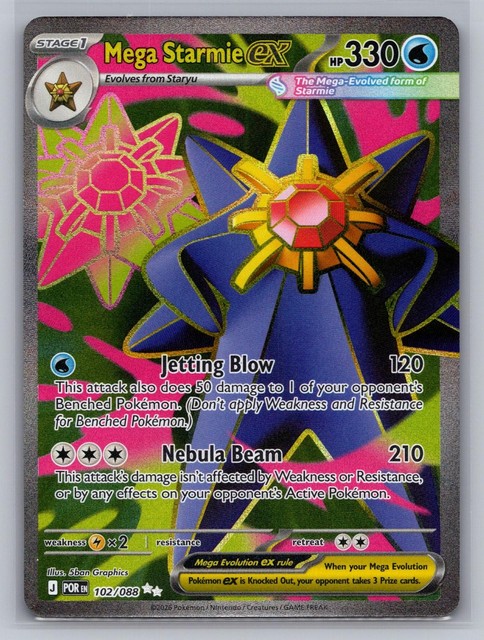 Mega Starmie ex #102 (Perfect Order)