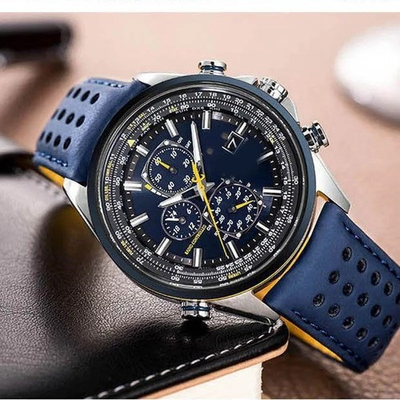 #ad Blue Angels Watch for Men Pilot Military Aviation Watch Stainless Steel Bracel $31.00