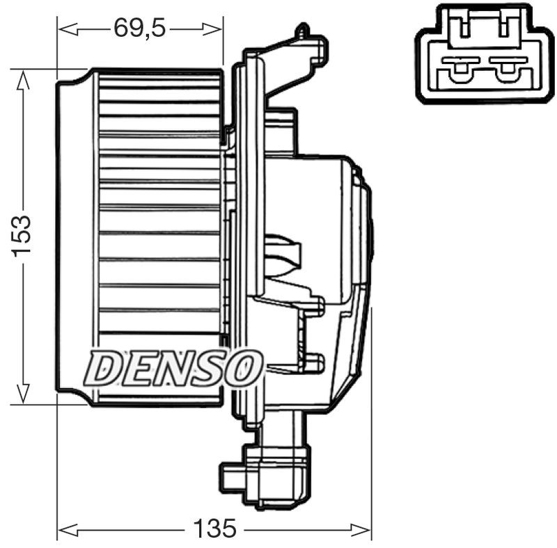 Denso Cabin Blower Fan DEA50000