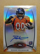 2012 Topps Platinum Ronnie Hillman Auto RC #115