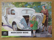 Alte Oldtimer Werbung / Prospekt / Broschüre Mercedes Benz Type 170 V