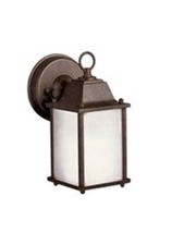KICHLER 1 LIGHT SATIN ETCHED GLASS TANNERY BRONZE - 10923 TZ - NEW 10923TZ