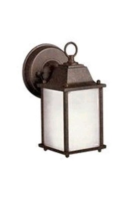 KICHLER 1 LIGHT SATIN ETCHED GLASS TANNERY BRONZE - 10923 TZ - NEW 10923TZ