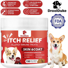 Dog Allergy Chews - Itch Relief for Dogs - Dog Allergy Relief - Chicken Flavor
