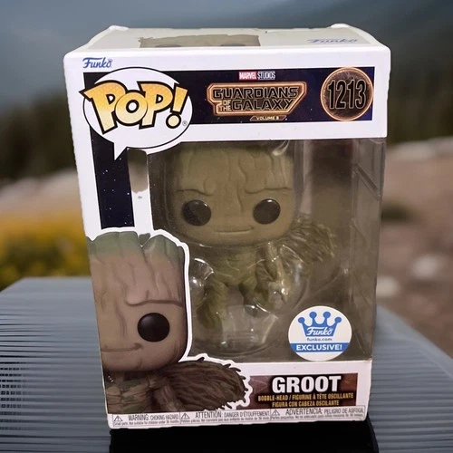 Funko Pop! Groot #1213 Marvel Funko Shop Vinyl Figure (Brand New) & Protector