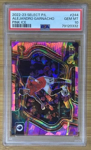 PSA 10- ALEJANDRO GARNACHO 2022-23 Panini Select PL - Field Level Pink Ice Prizm