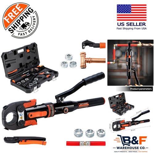 Compact Hydraulic PEX Crimper - Lightweight for Easy Plumbing in Tight Spaces