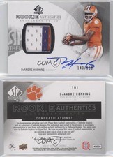 2013 SP Authentic Authentics /650 DeAndre Hopkins #181 RPA Rookie Patch Auto RC
