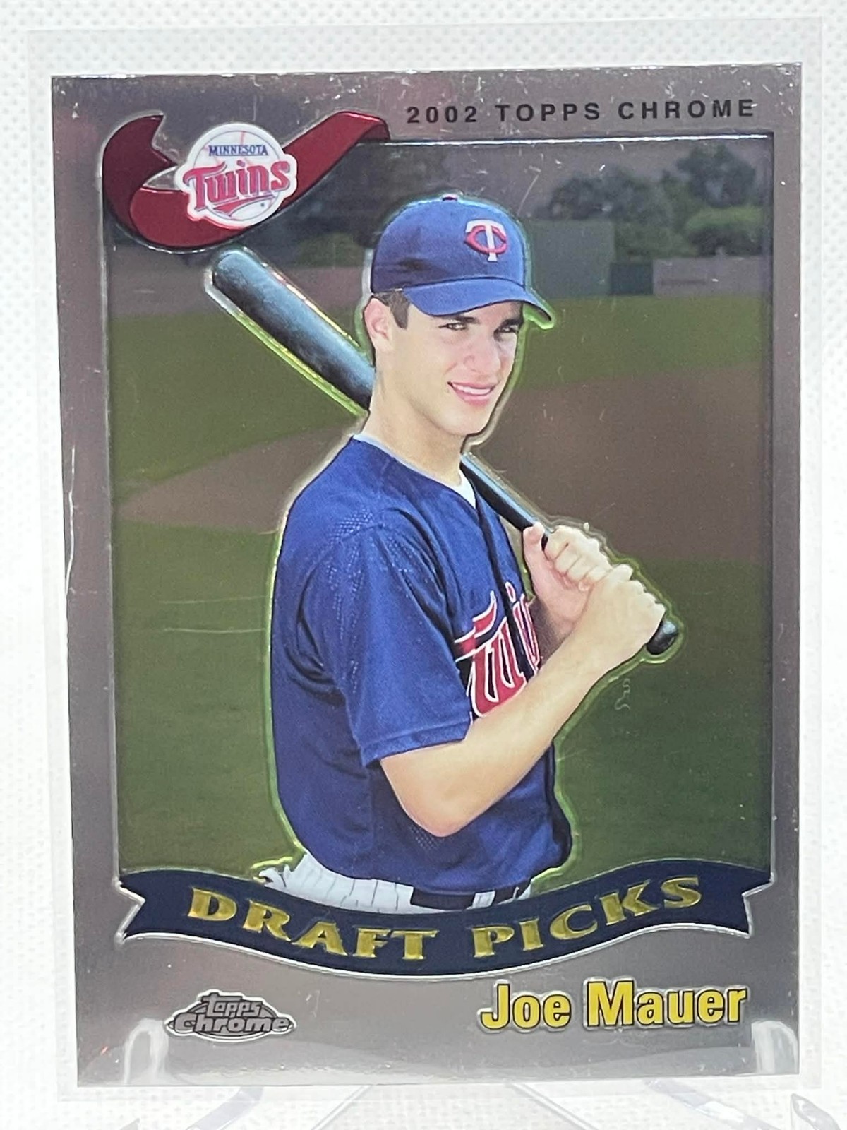 2002 Topps Chrome JOE MAUER Draft Picks Rookie Card #622 Twins RC Baseball HOF