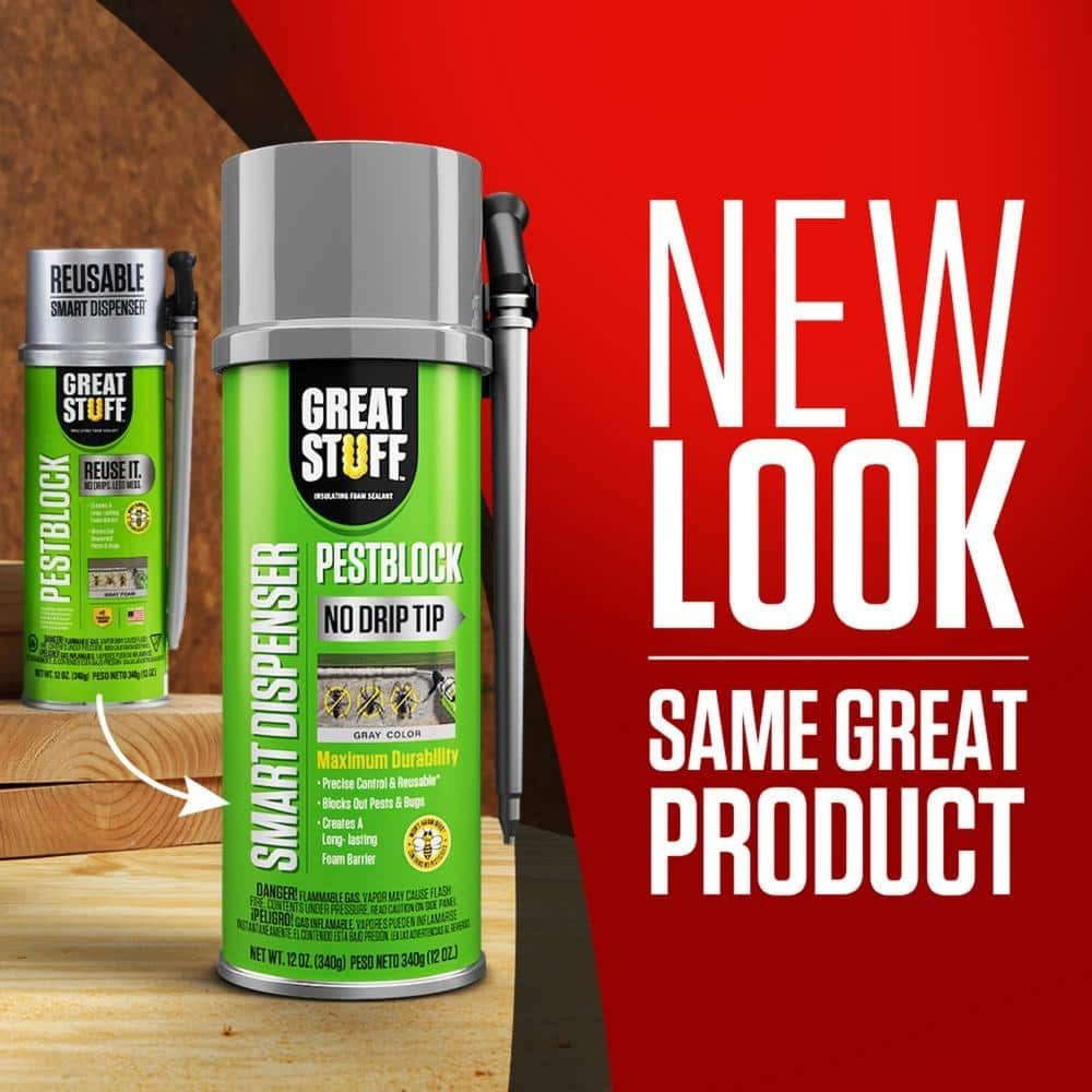 Smart Dispenser 12 Oz. Pestblock Insulating Spray Foam Sealant