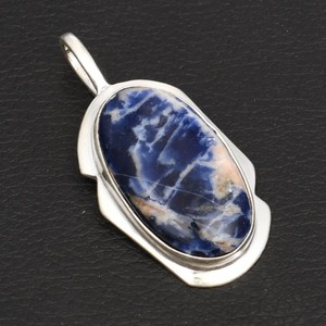 Sodalite Gemstone Ethnic Handmade High Finish Pendant Jewelry 1.88" AP-37885