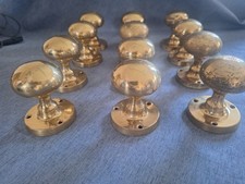 Brass door knobs