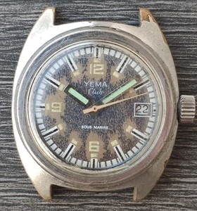 Montre Vintage Yema Sous Marine Digital - Années 70 - Boîtier Acier - Cadran Digital - Occasion