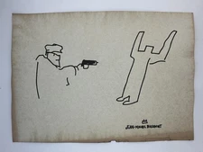 Jean-Michel Basquiat COA Art Painting Original Drawing Vintage