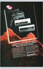 Panasonic 1983 Vintage Print Ad Video System Portable Camcorder VHS
