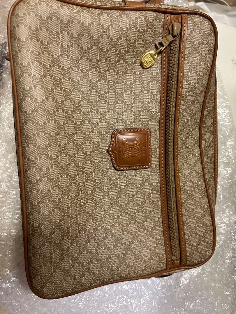 Old Celine Macadam Pattern Square Type Shoulder B… - image 1