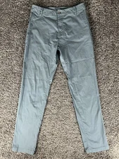 BIRD DOGS Pants Mens 32x32 Gray Lined Chino Slim Fit Golf Performance Stretch