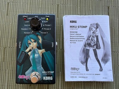 KORG MIKU STOMP Hatsune Miku Guitar Effect Pedal Vocaloid Used - Free Ship