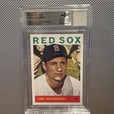 Red Sox Carl Yastrzemski 1964 Jersey Fusion BGS