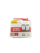 Canon PG-243 Black CL-244 Color Ink Cartridge Value Pack Genuine