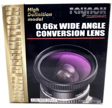 Raynox HD-6600 PRO 43mm 0.66x wide angle conversion lens -Excellent Condition 