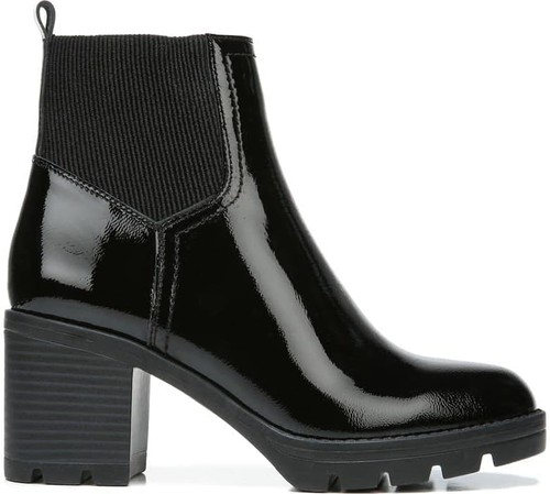 Botines Naturalizer Verney 2 para mujer charol negro 11W - Imagen 2 de 5