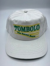 Cappello Berretto Snapback Regolabile Tombolo The Scenic Route Logo Adulto Bianco Taglia Unica