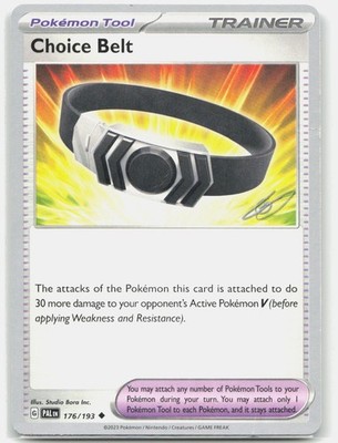 Choice Belt 2023 Gabriel Fernandez 176/193 U World Championship Pokemon HP DMG
