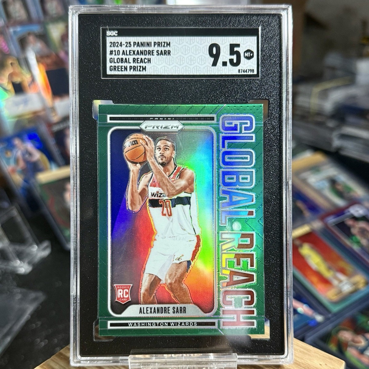 2024-25 Panini Prizm - Global Reach Alexandre Sarr #10 Green
