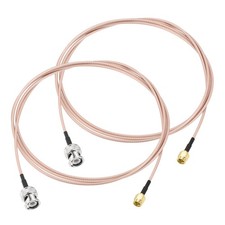 2 Pcs 63" SMA Male to BNC Male Connectors For GPS LAN Common Device