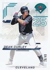 2025 Panini Prospect Edition Dean Curley -Teal foil 28/49 Cleveland Indians #148