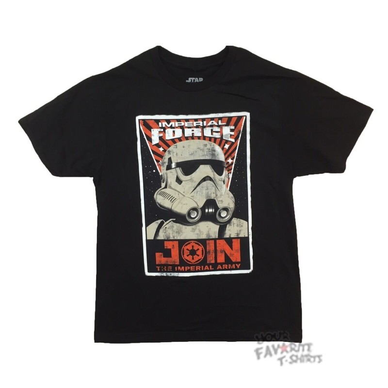 Star Wars Imperial Force Poster Join The Empire Licensed Adult T-Shirt Size S