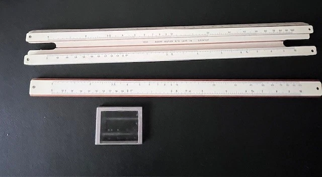 Rechenschieber aus Holz  * 29 cm * Albert Nestler AG No.10 - Bild 3 von 4
