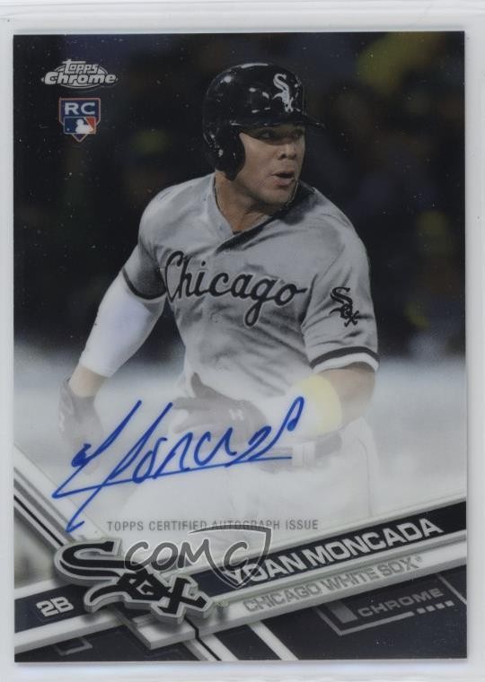 2017 Topps Chrome Rookie Auto Yoan Moncada #RA-YM Auto 3c2