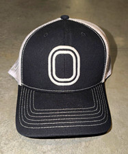 Overtime Black/White Solid Trucker Hat Mesh B...