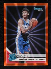 2019-20 Panini Donruss Rated Rookie Holo Orange Laser Matisse Thybulle #219 7zf