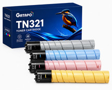 TN321 4PACK Toner Cartridges for Konica Minolta Bizhub C224/C284/C364