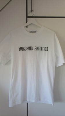 MOSCHINO T-SHIRT WEIß. KURZARM. COUTURE ITALIEN. LUXUS. SOMMER. PRADA. GUCCI