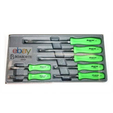 Snap On Screwdriver Setcombination 7 Pcs.green Hard Handles Sddx70ag New Sealed
