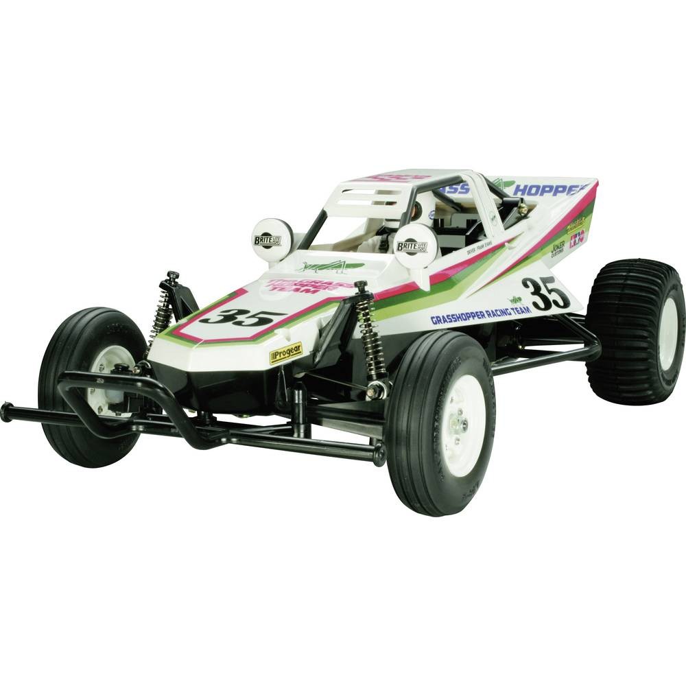 Buggy Tamiya Grasshopper I motorisation brushed 2WD avec transmission robuste pour circuit terre
