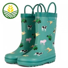 Tractor Ted Kids Baby Animals Teal Wellies - TT-WELLYMBAGN - Size 9